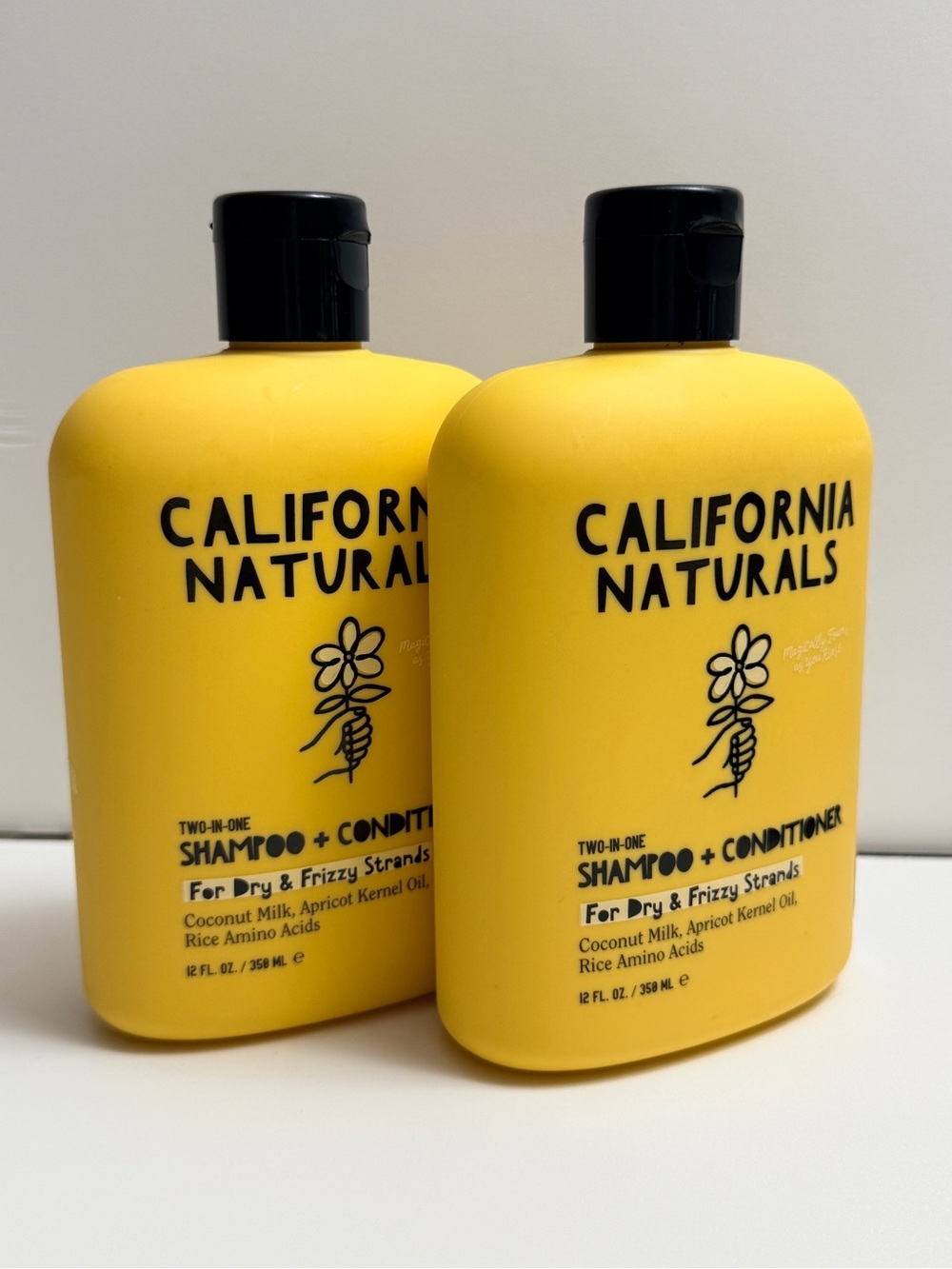 California Naturals Two-in-One Shampoo + Conditioner 12 fl oz (x2) - NEW
